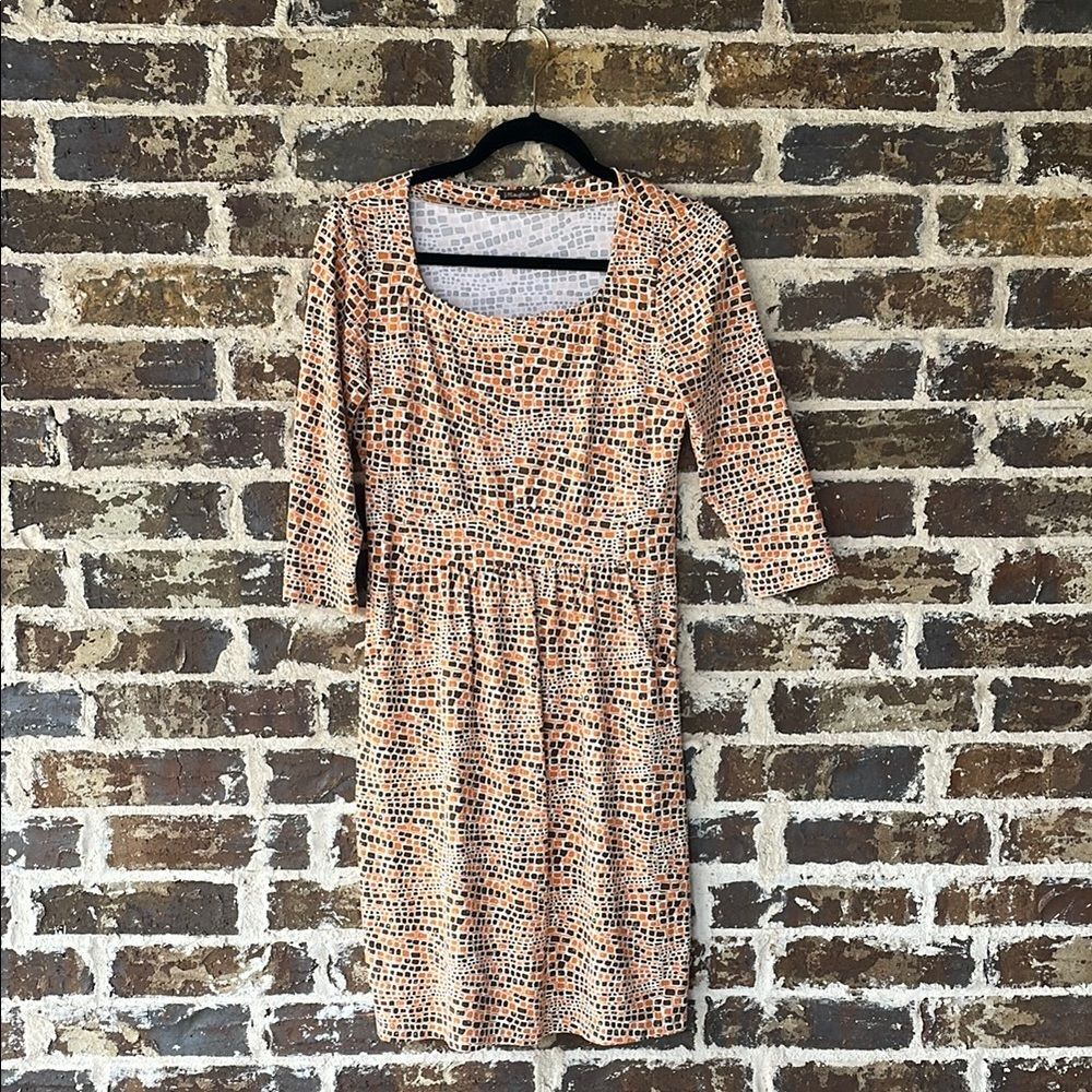 J. McLaughlin Geometric Print Catalina Cloth Dress XS